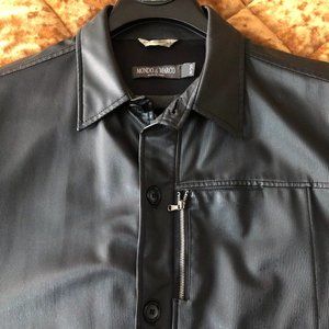 Sleek Ultra Light-weight Faux Leather Italian Safari Jacket